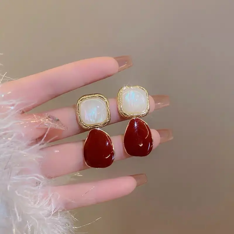 S925 Silver Square Tassel Earrings for Women - Image 17