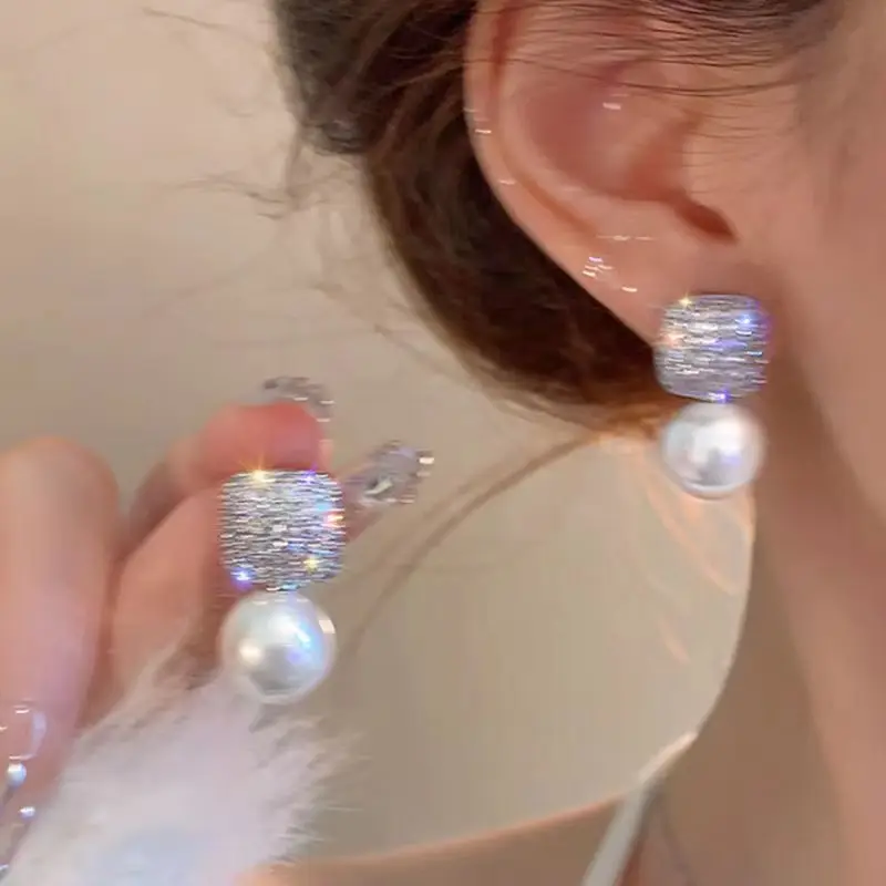 S925 Silver Square Tassel Earrings for Women - Image 20