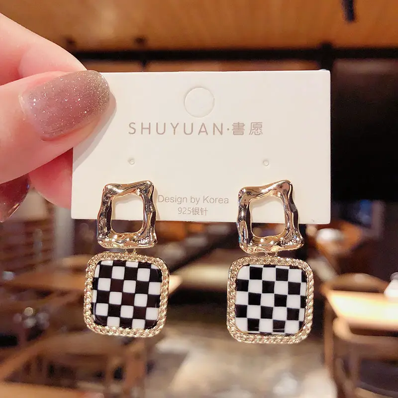 S925 Silver Square Tassel Earrings for Women - Image 29