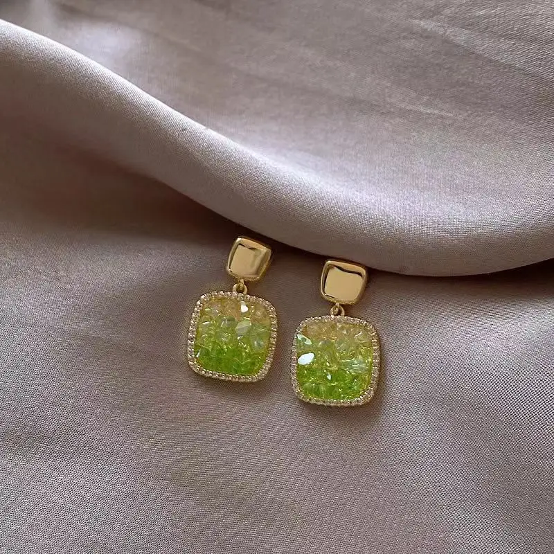 S925 Silver Square Tassel Earrings for Women - Image 31