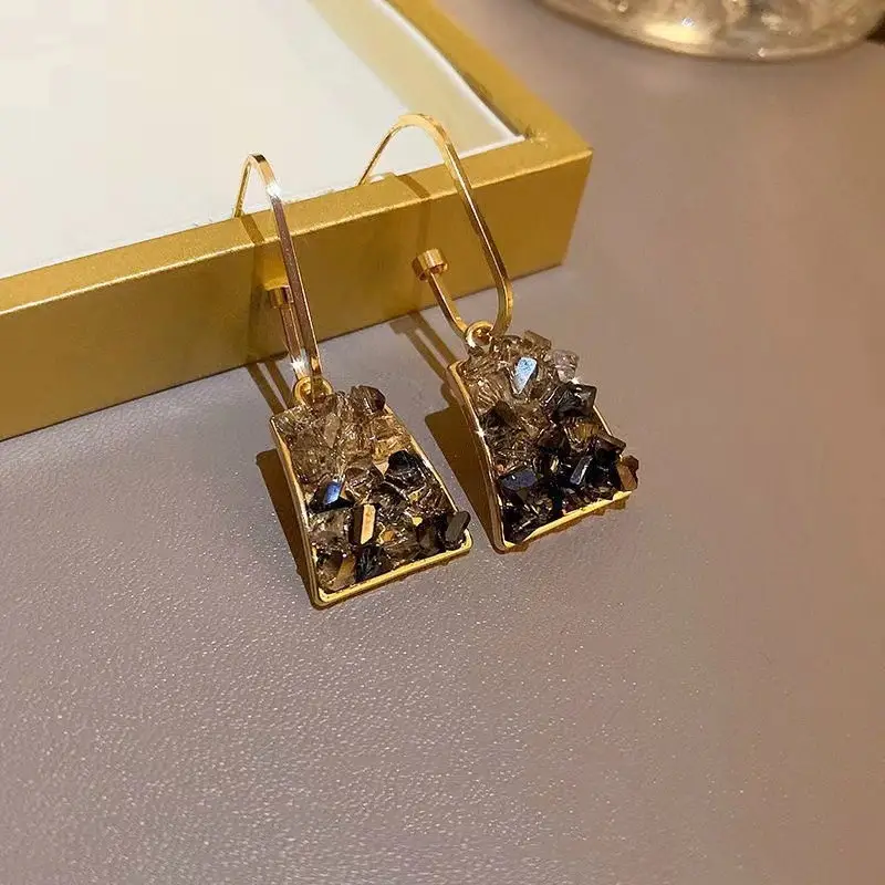 S925 Silver Square Tassel Earrings for Women - Image 35