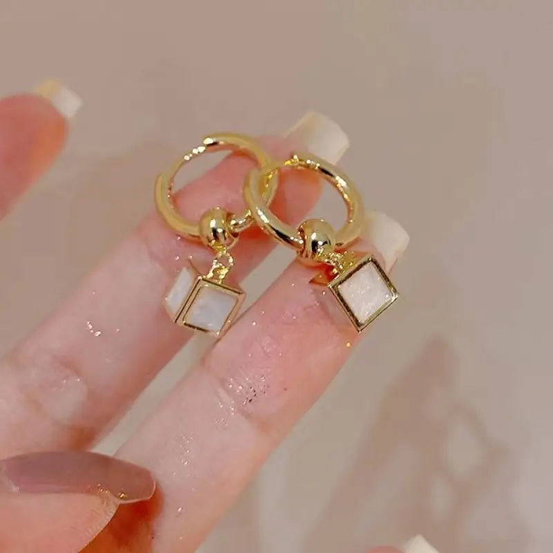 S925 Silver Square Tassel Earrings for Women - Image 41