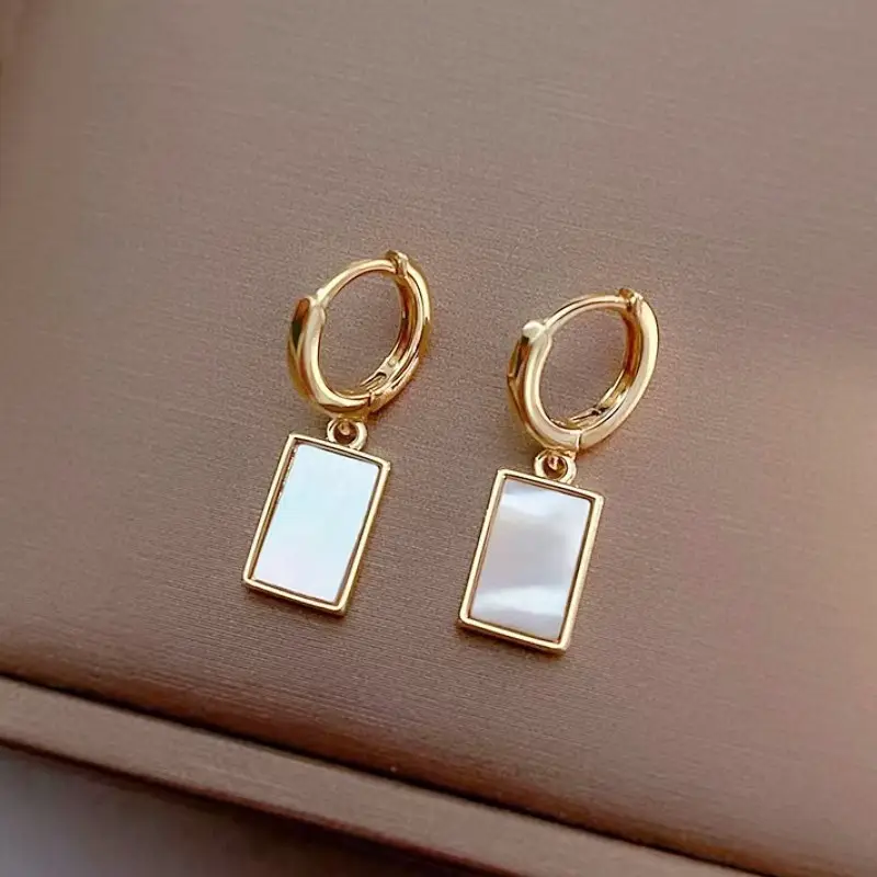 S925 Silver Square Tassel Earrings for Women - Image 43