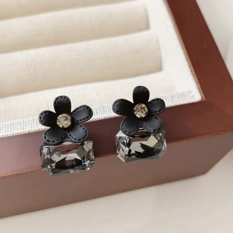 S925 Silver Square Tassel Earrings for Women - Image 44