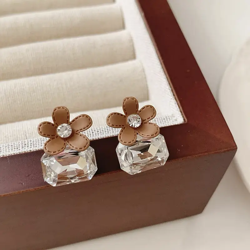 S925 Silver Square Tassel Earrings for Women - Image 45
