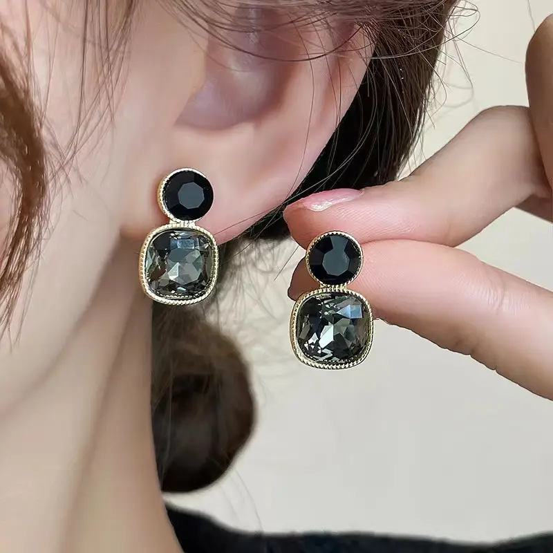S925 Silver Square Tassel Earrings for Women - Image 46