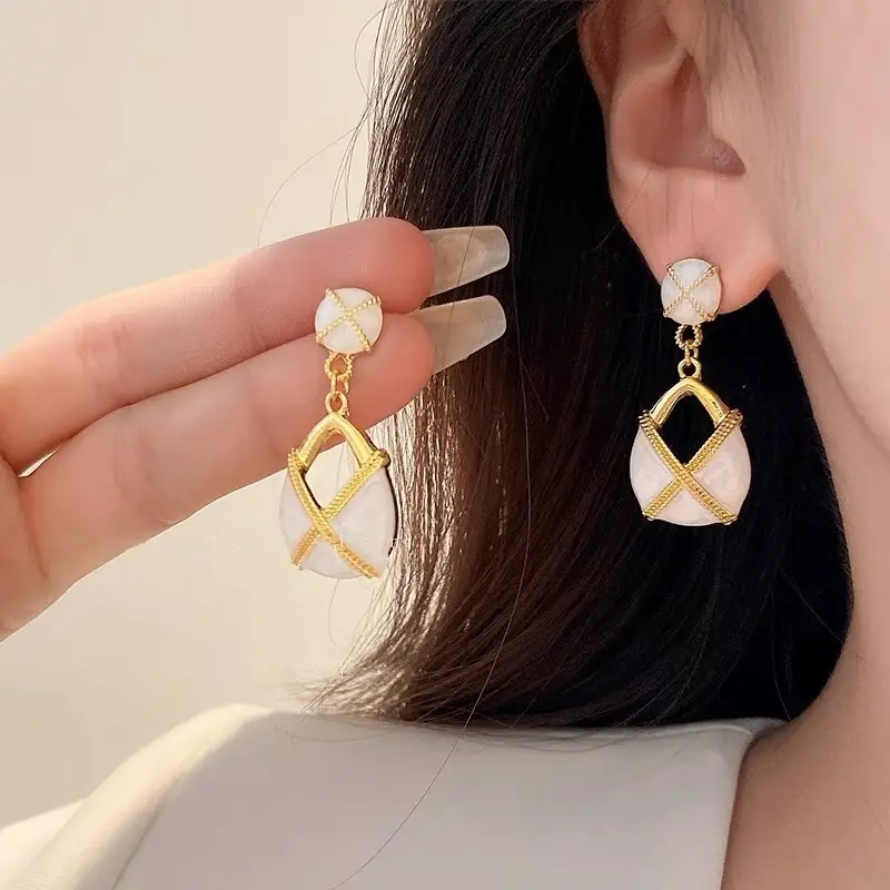 S925 Silver Square Tassel Earrings for Women - Image 49