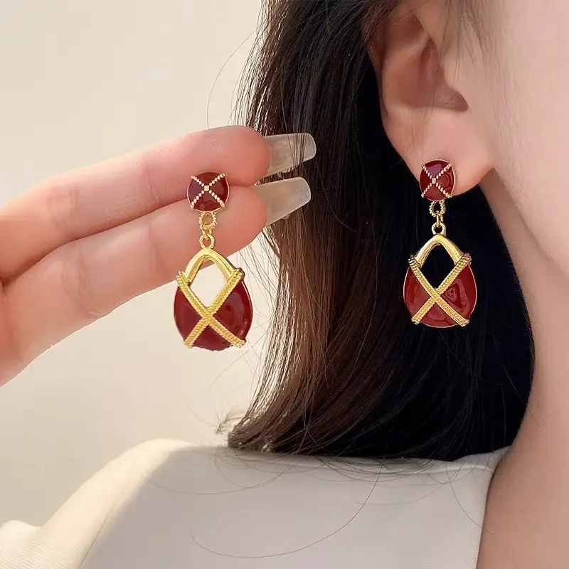 S925 Silver Square Tassel Earrings for Women - Image 50