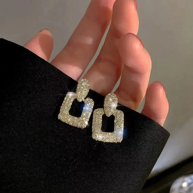 S925 Silver Square Tassel Earrings for Women - Image 52