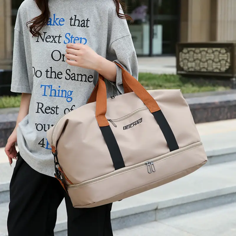 Oxford Cloth Travel Bag Dry Wet Separation Sports Fitness Bag - Image 7