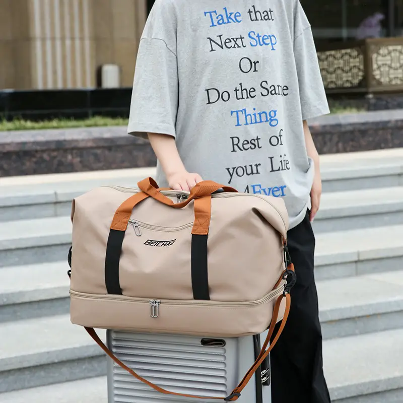 Oxford Cloth Travel Bag Dry Wet Separation Sports Fitness Bag - Image 8