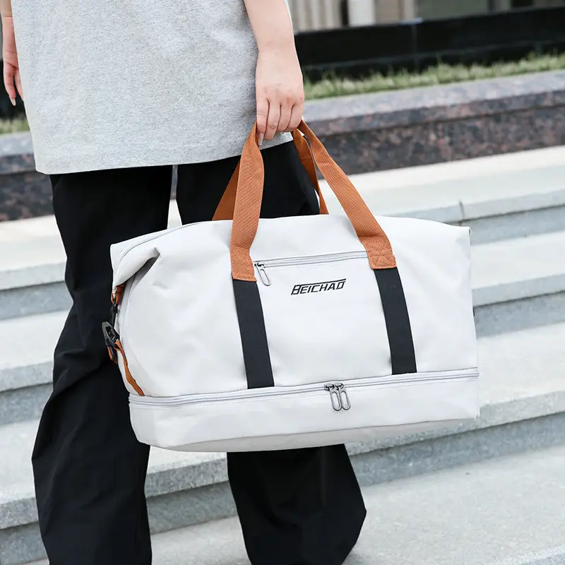 Oxford Cloth Travel Bag Dry Wet Separation Sports Fitness Bag - Image 9