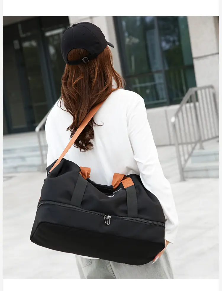Oxford Cloth Travel Bag Dry Wet Separation Sports Fitness Bag — feature 14