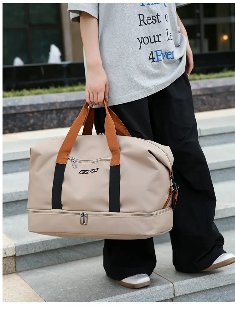 Oxford Cloth Travel Bag Dry Wet Separation Sports Fitness Bag — feature 16