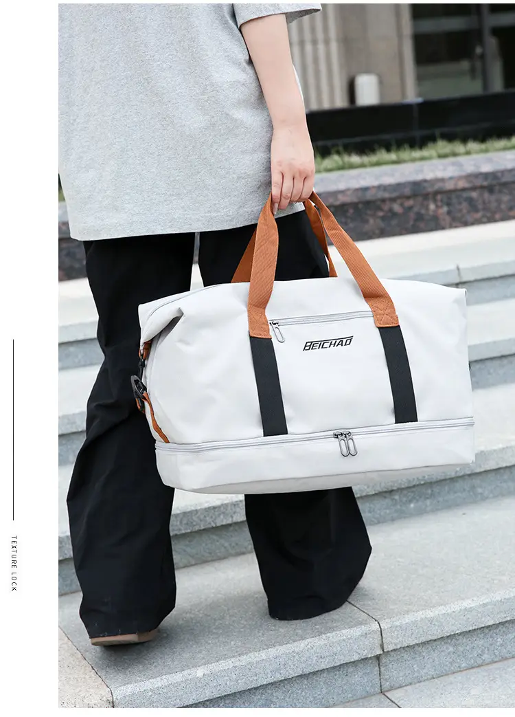 Oxford Cloth Travel Bag Dry Wet Separation Sports Fitness Bag — feature 26