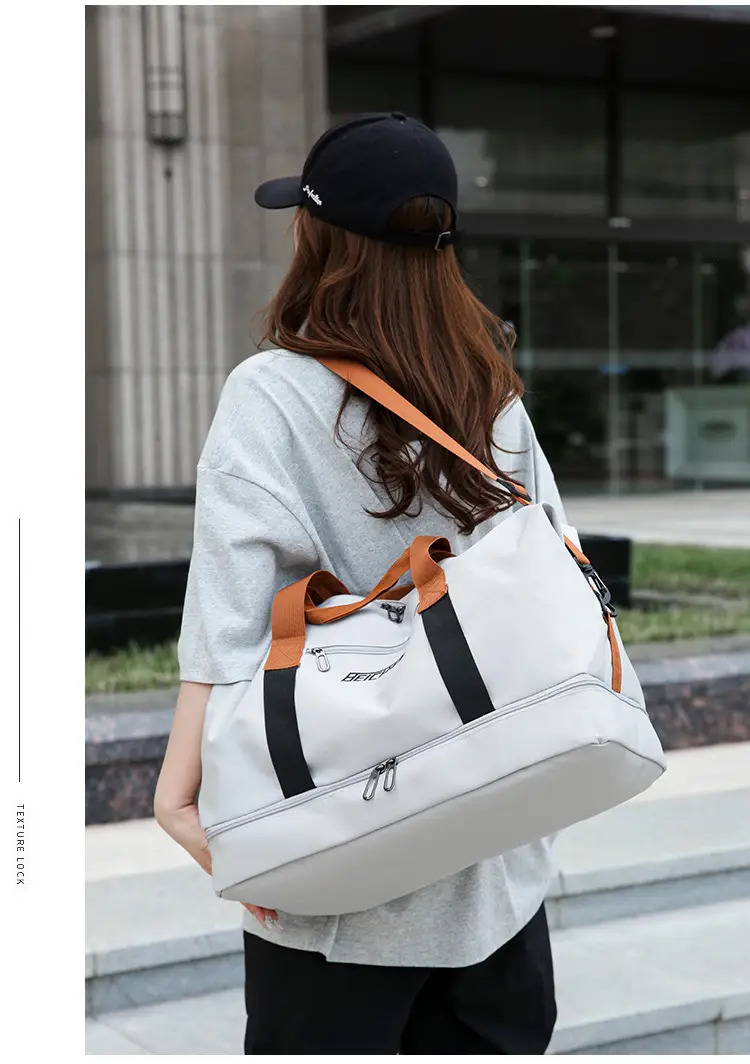 Oxford Cloth Travel Bag Dry Wet Separation Sports Fitness Bag — feature 27