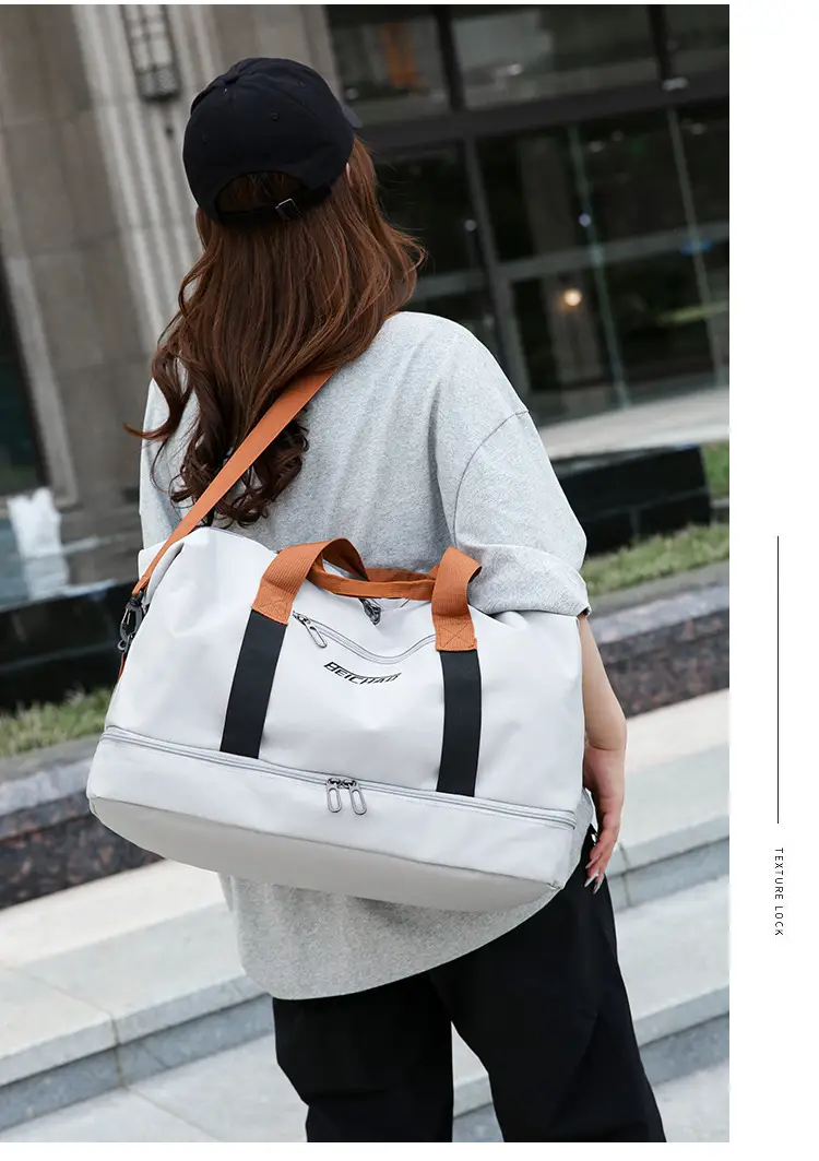 Oxford Cloth Travel Bag Dry Wet Separation Sports Fitness Bag — feature 28