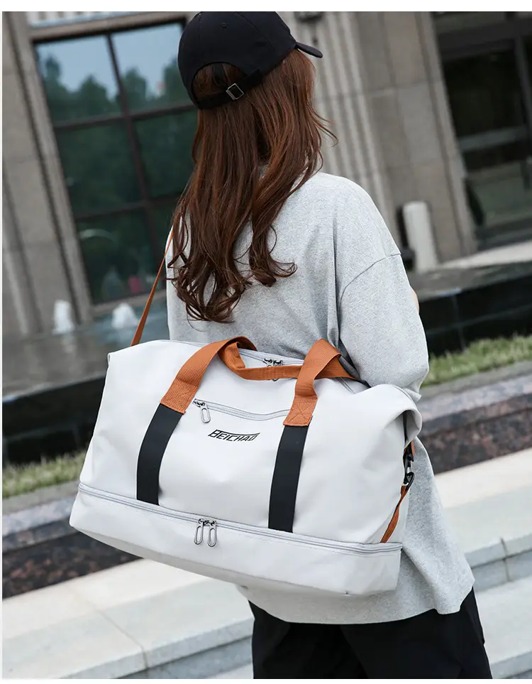 Oxford Cloth Travel Bag Dry Wet Separation Sports Fitness Bag — feature 29