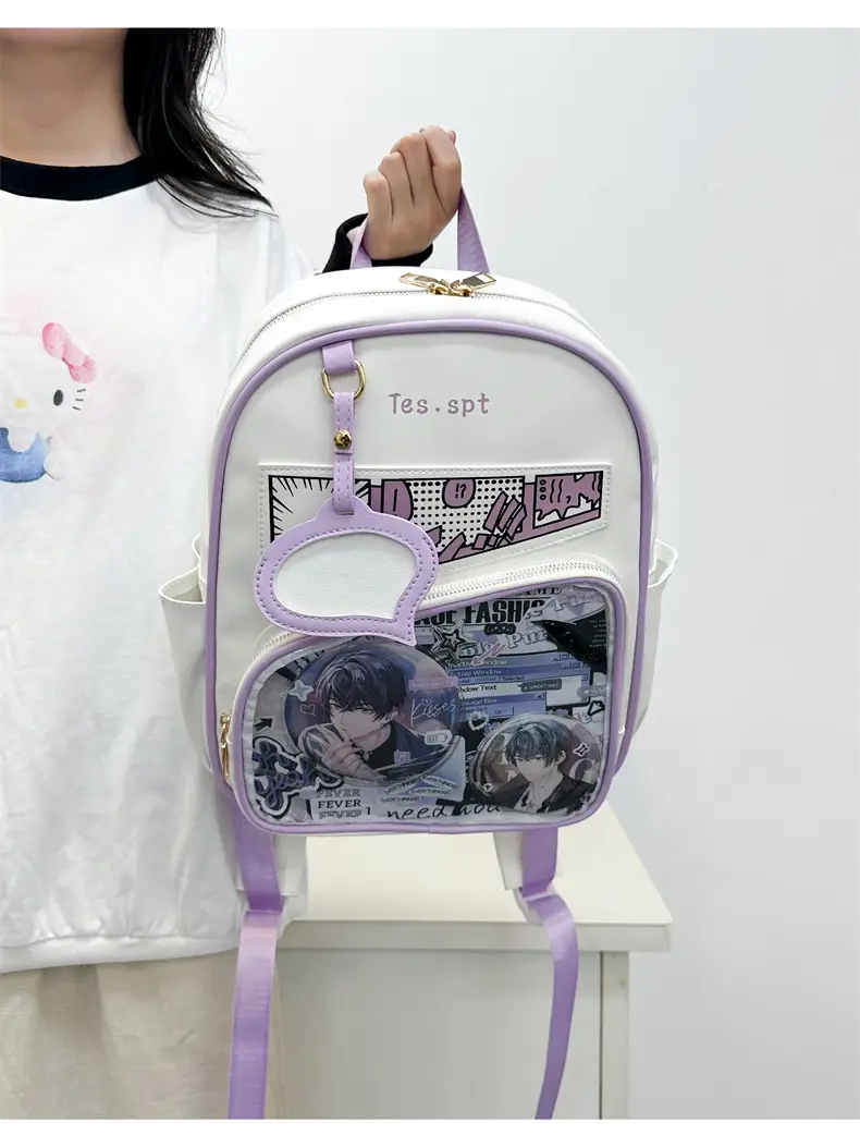 Cartoon Student Backpacks Transparent School Bag Set — feature 15