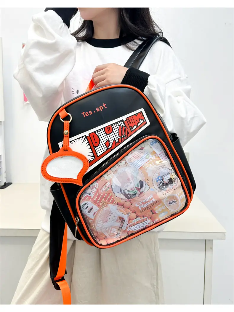 Cartoon Student Backpacks Transparent School Bag Set — feature 20