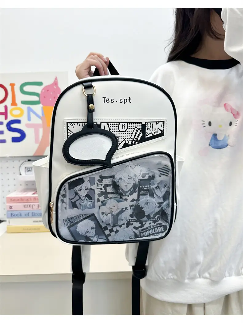 Cartoon Student Backpacks Transparent School Bag Set — feature 21