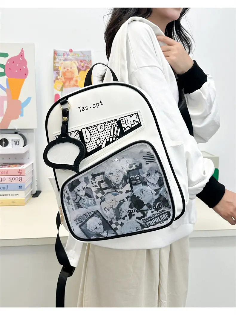 Cartoon Student Backpacks Transparent School Bag Set — feature 23