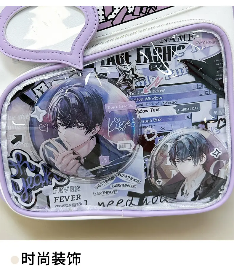 Cartoon Student Backpacks Transparent School Bag Set — feature 25