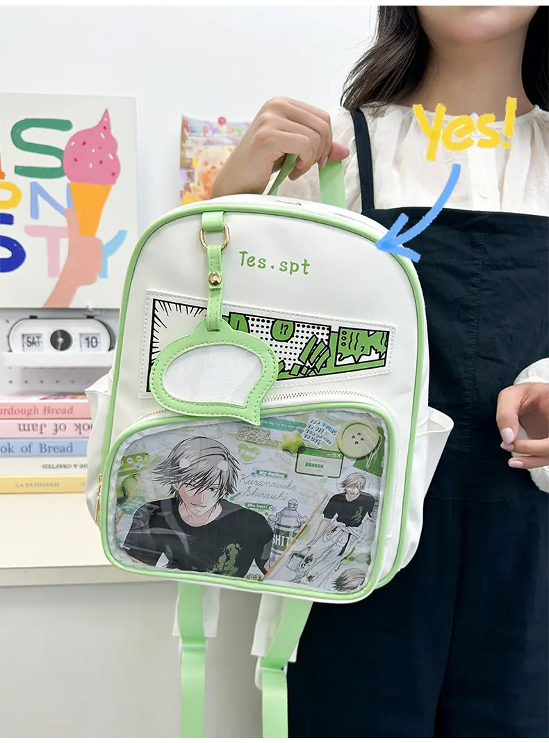 Cartoon Student Backpacks Transparent School Bag Set — feature 6