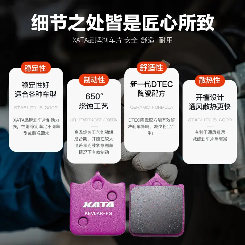 XATA Purple Ceramic Brake Pads for BNG060 GS - Image 5