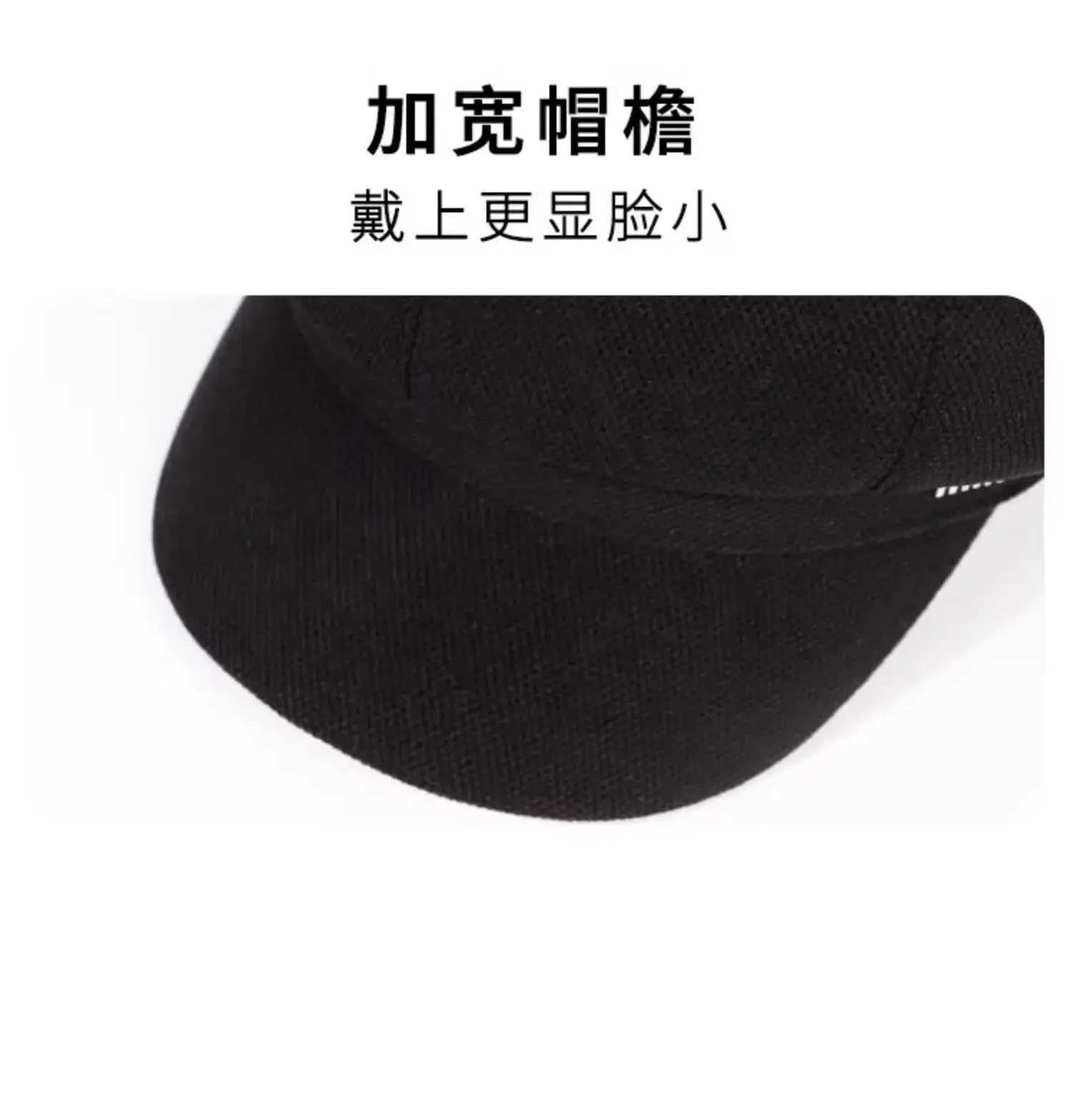 Black French Retro Newsboy Cap for Women — feature 21
