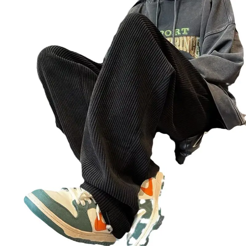 Men's Straight Cut Trousers High Street Casual Spring Autumn
