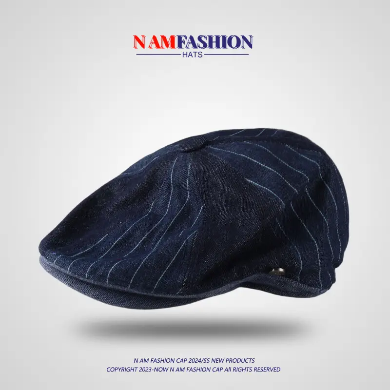Women Denim Duck Tongue Cap Small Forward - Image 6