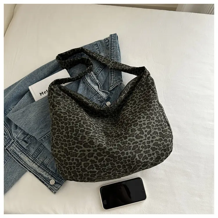 Large Leopard Print Shoulder Bag for Women — feature 11