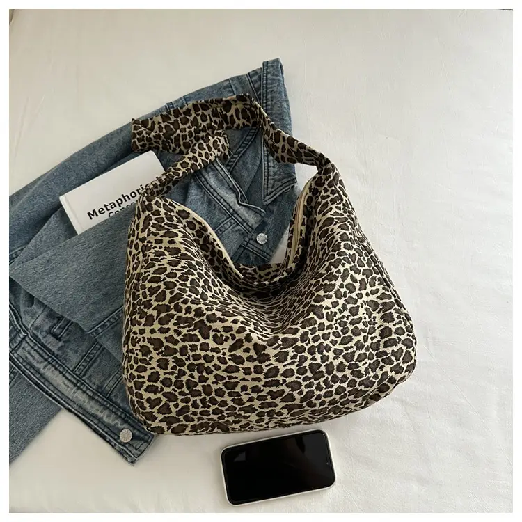 Large Leopard Print Shoulder Bag for Women — feature 17