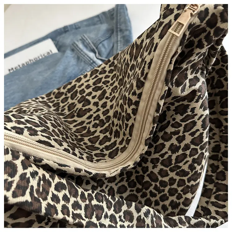 Large Leopard Print Shoulder Bag for Women — feature 23