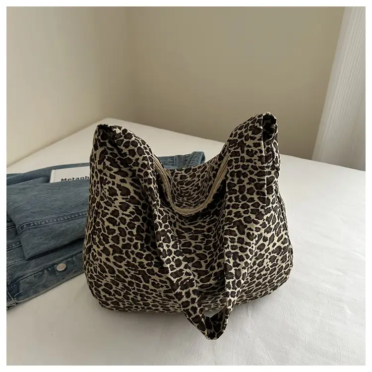 Large Leopard Print Shoulder Bag for Women — feature 29