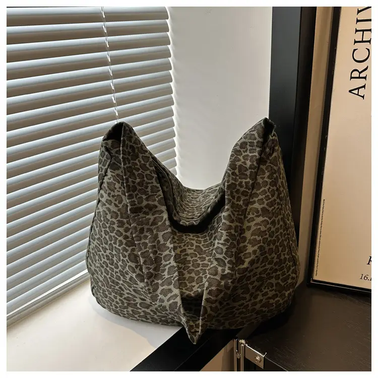 Large Leopard Print Shoulder Bag for Women — feature 30