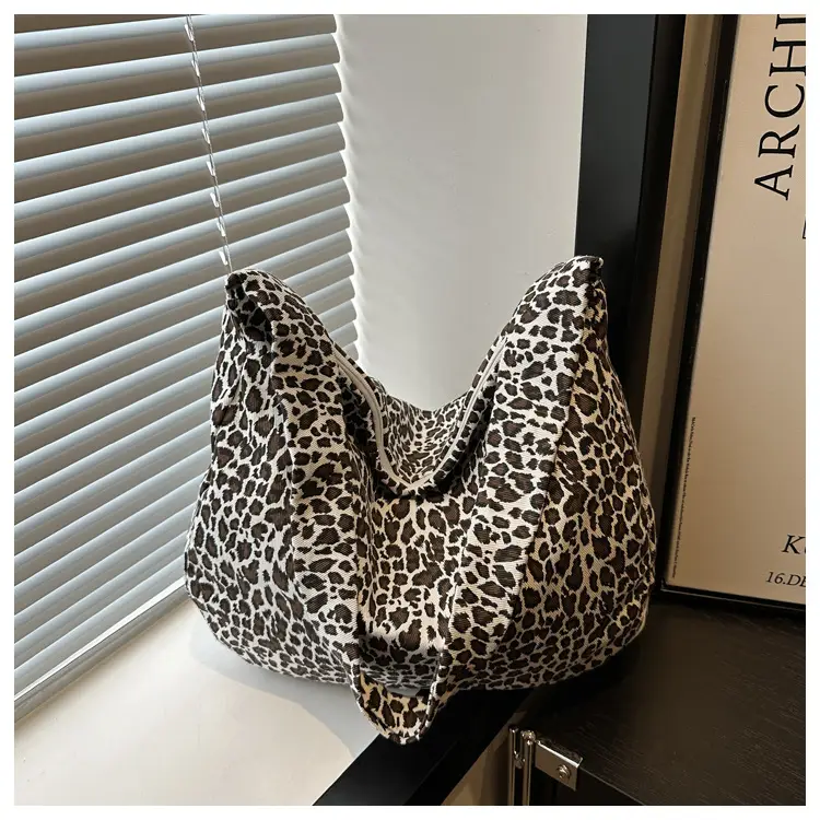 Large Leopard Print Shoulder Bag for Women — feature 31