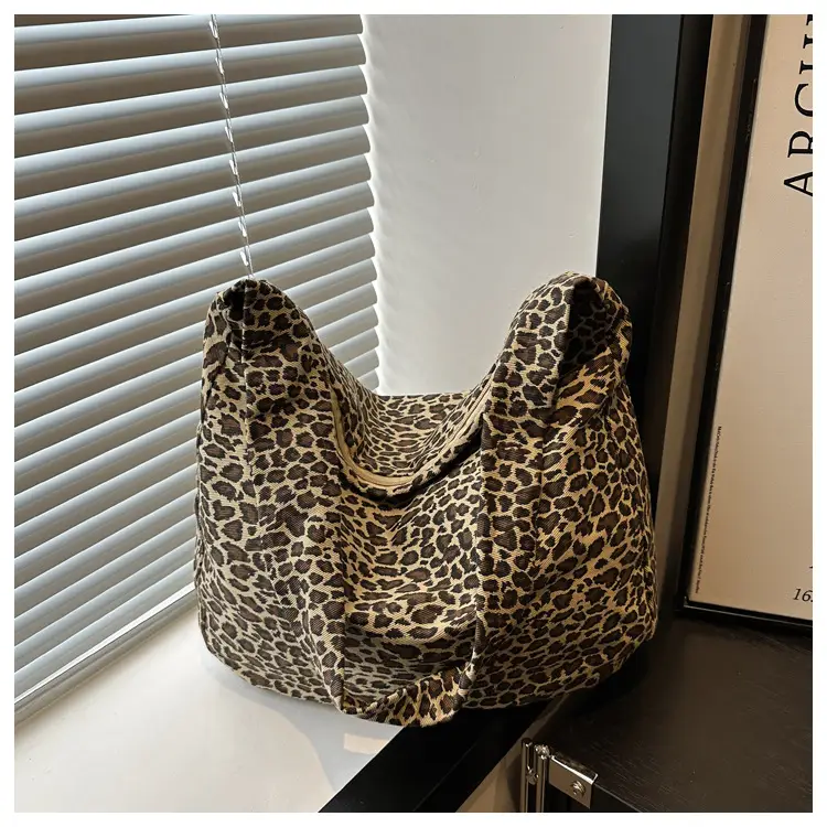 Large Leopard Print Shoulder Bag for Women — feature 32