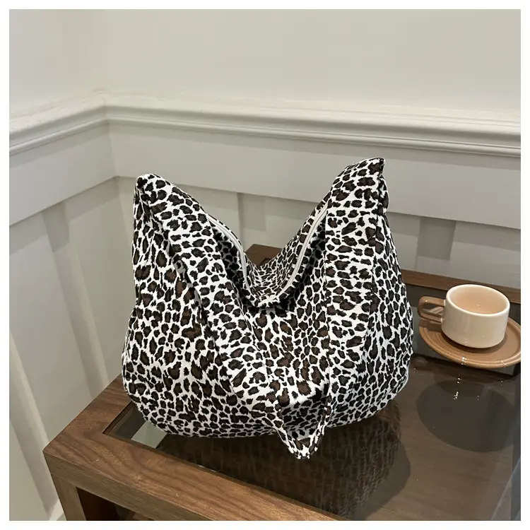Large Leopard Print Shoulder Bag for Women — feature 34