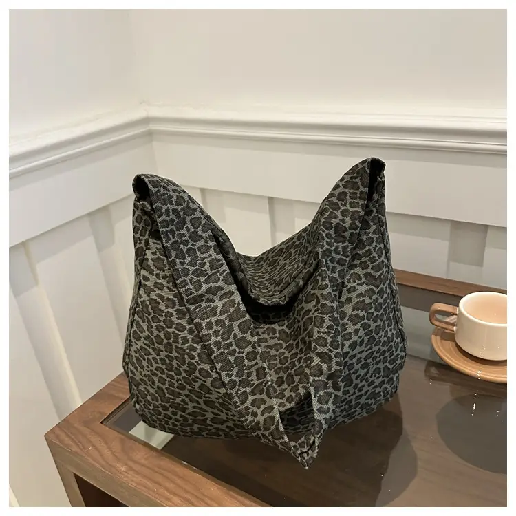 Large Leopard Print Shoulder Bag for Women — feature 35