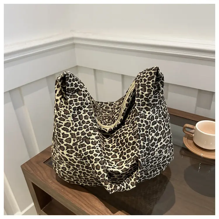 Large Leopard Print Shoulder Bag for Women — feature 38