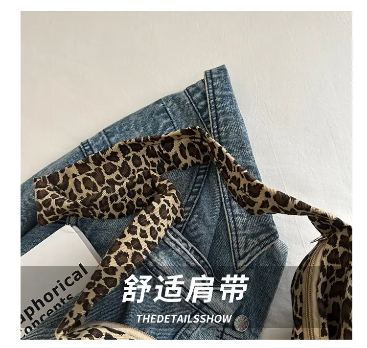 Large Leopard Print Shoulder Bag for Women — feature 4