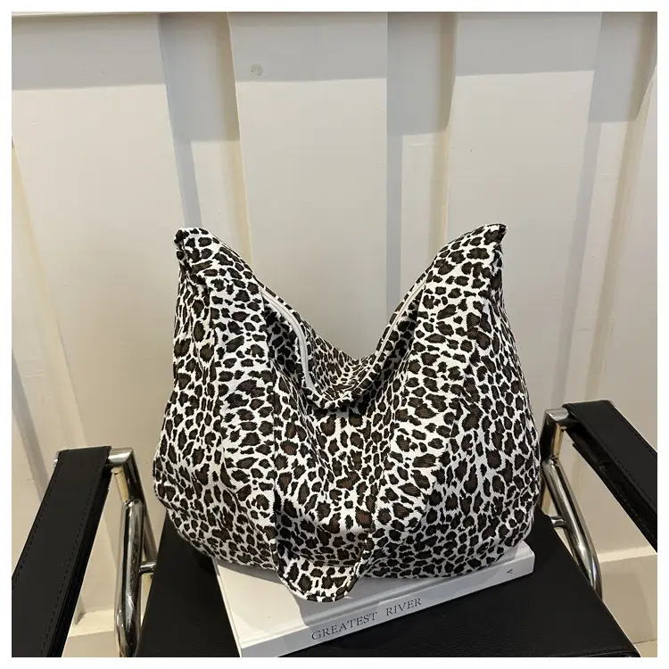 Large Leopard Print Shoulder Bag for Women — feature 40