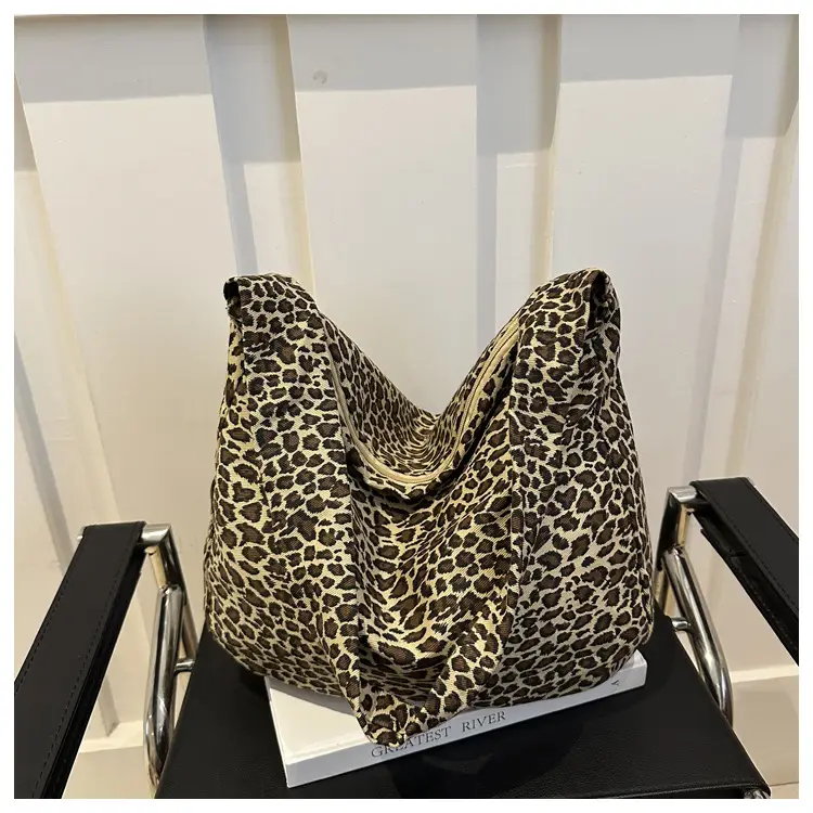 Large Leopard Print Shoulder Bag for Women — feature 41