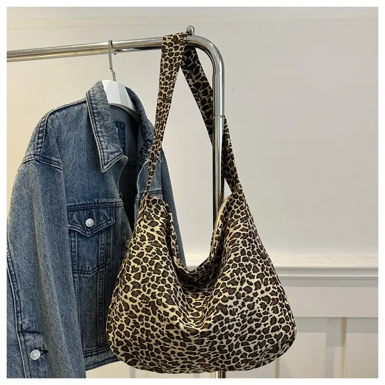 Large Leopard Print Shoulder Bag for Women — feature 42