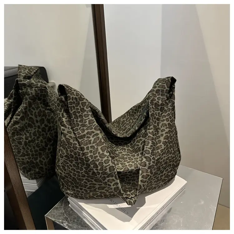 Large Leopard Print Shoulder Bag for Women — feature 45