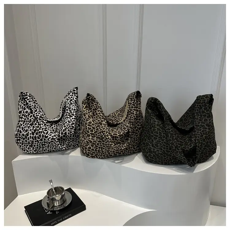 Large Leopard Print Shoulder Bag for Women — feature 48