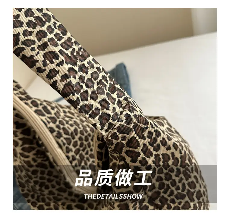Large Leopard Print Shoulder Bag for Women — feature 5