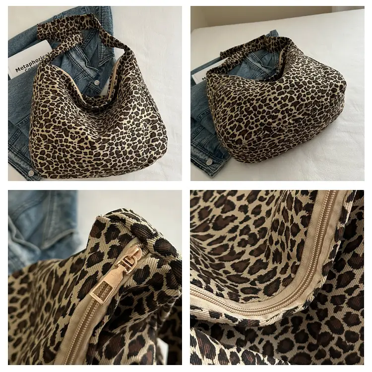 Large Leopard Print Shoulder Bag for Women — feature 8